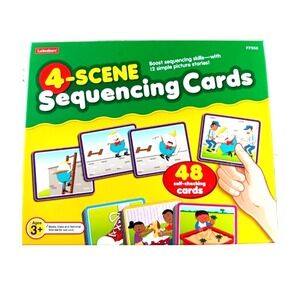 4-Scene Sequencing Cards by Lakeshore Educational Game for Children Ages 3+‎